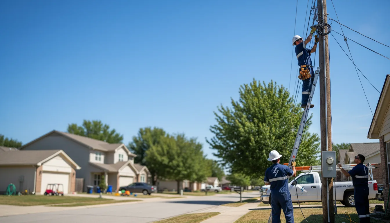Residential electrician providing installation services in Cobden, IL